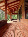 Island Fir deck, beams