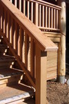 Island cedar covered porch